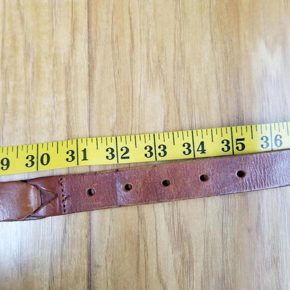 Vintage Fossil Woven Leather Chain Belt Large Multicolor Braided - Picture 9 of 10